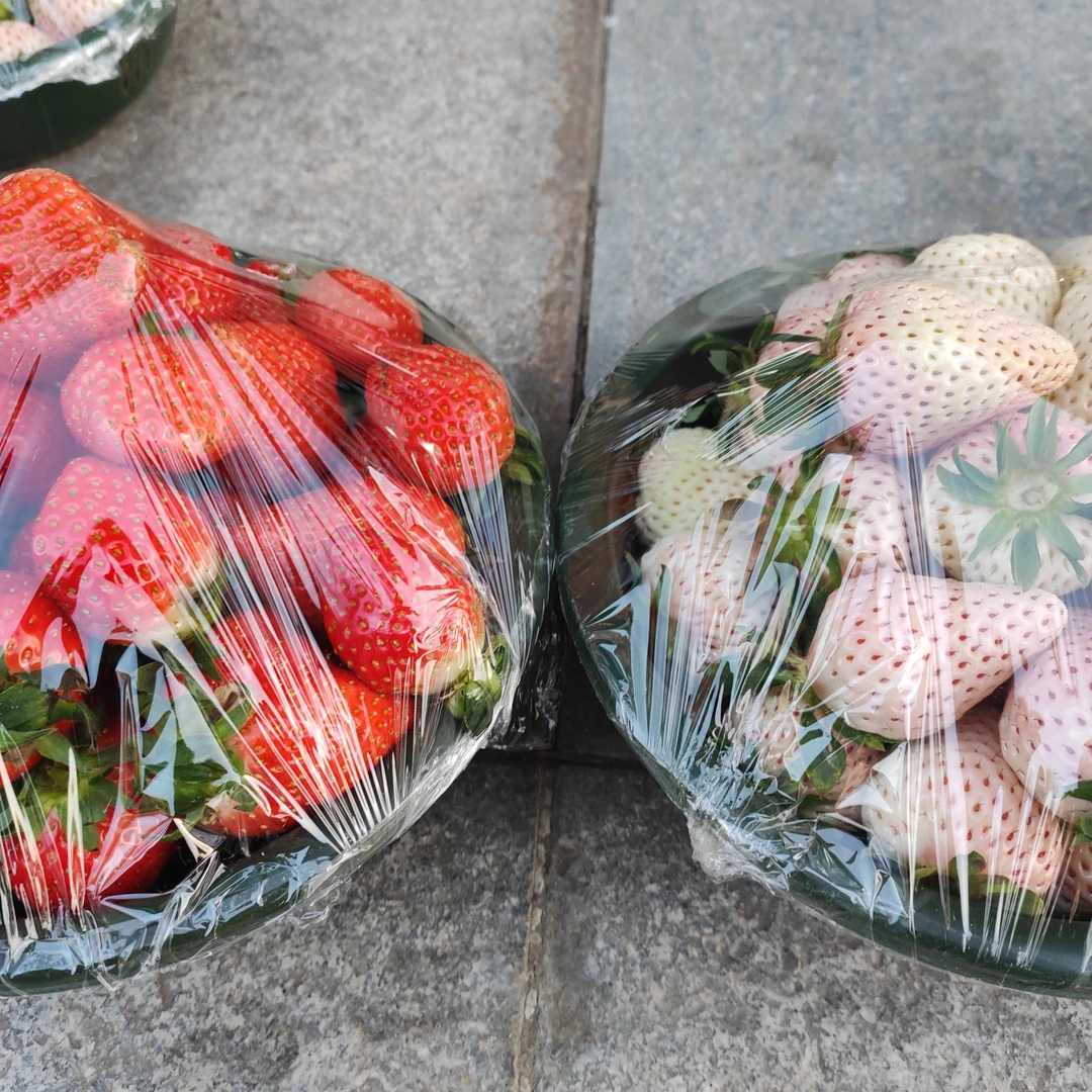 粉玉草莓，奶油草莓各2斤大果陕西