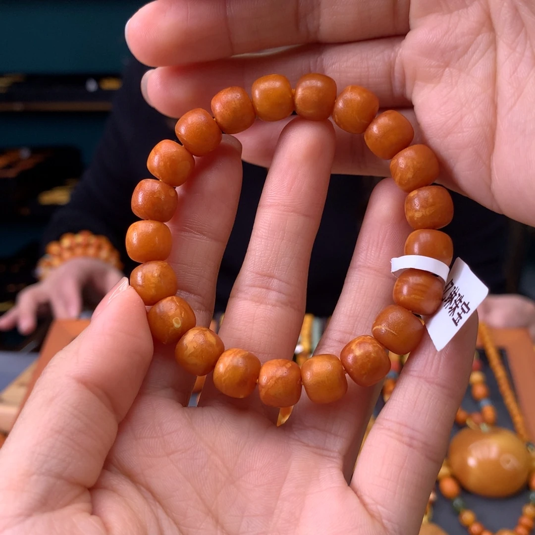 蜜蜡未镶嵌手串天然
