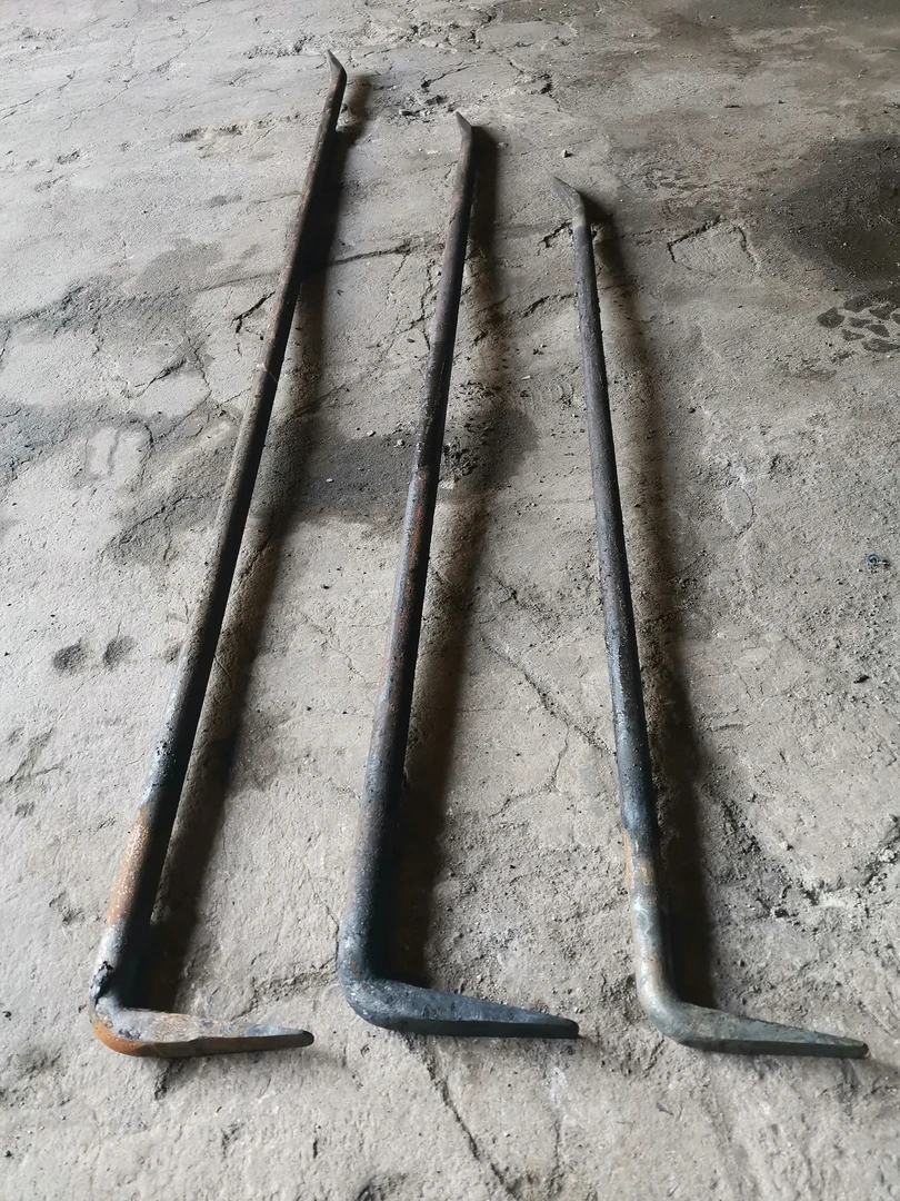 木工七字形抽油杆圆钢撬棍一头90度弯扁一头翘扁撬杠一头尖一头扁