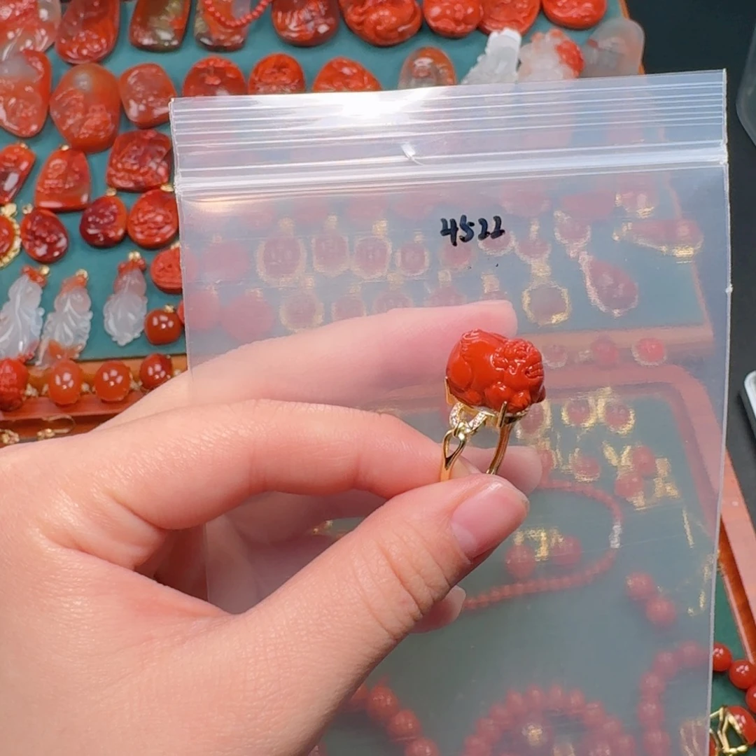 南红玛瑙南红10银S925镶嵌