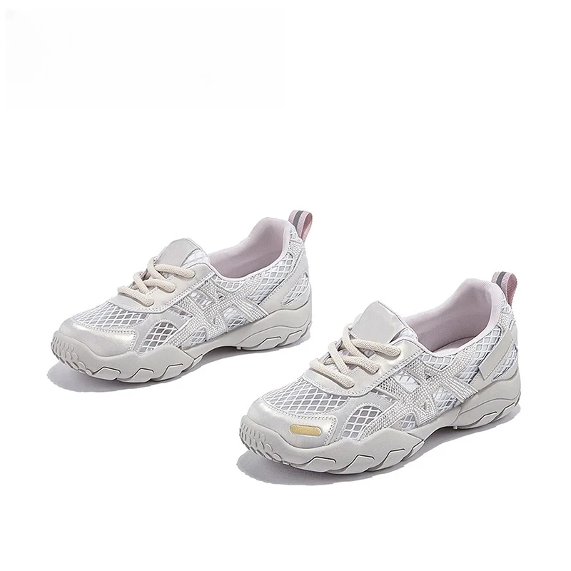 夏季新款舒适透气德训2025时尚百搭休闲女鞋厚底百搭小众鞋子