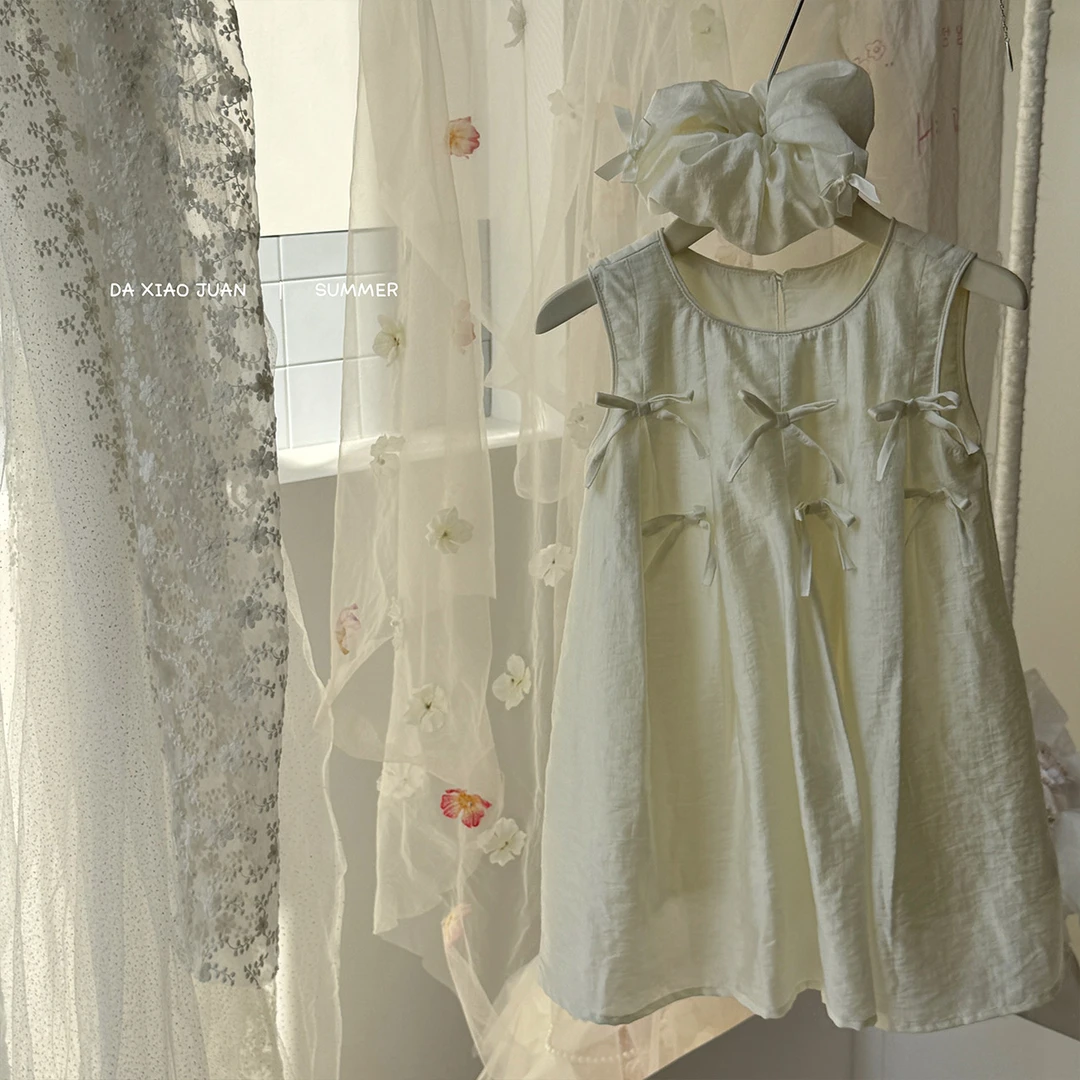现货【大小卷】奶油泡泡 度假风连衣裙-71026