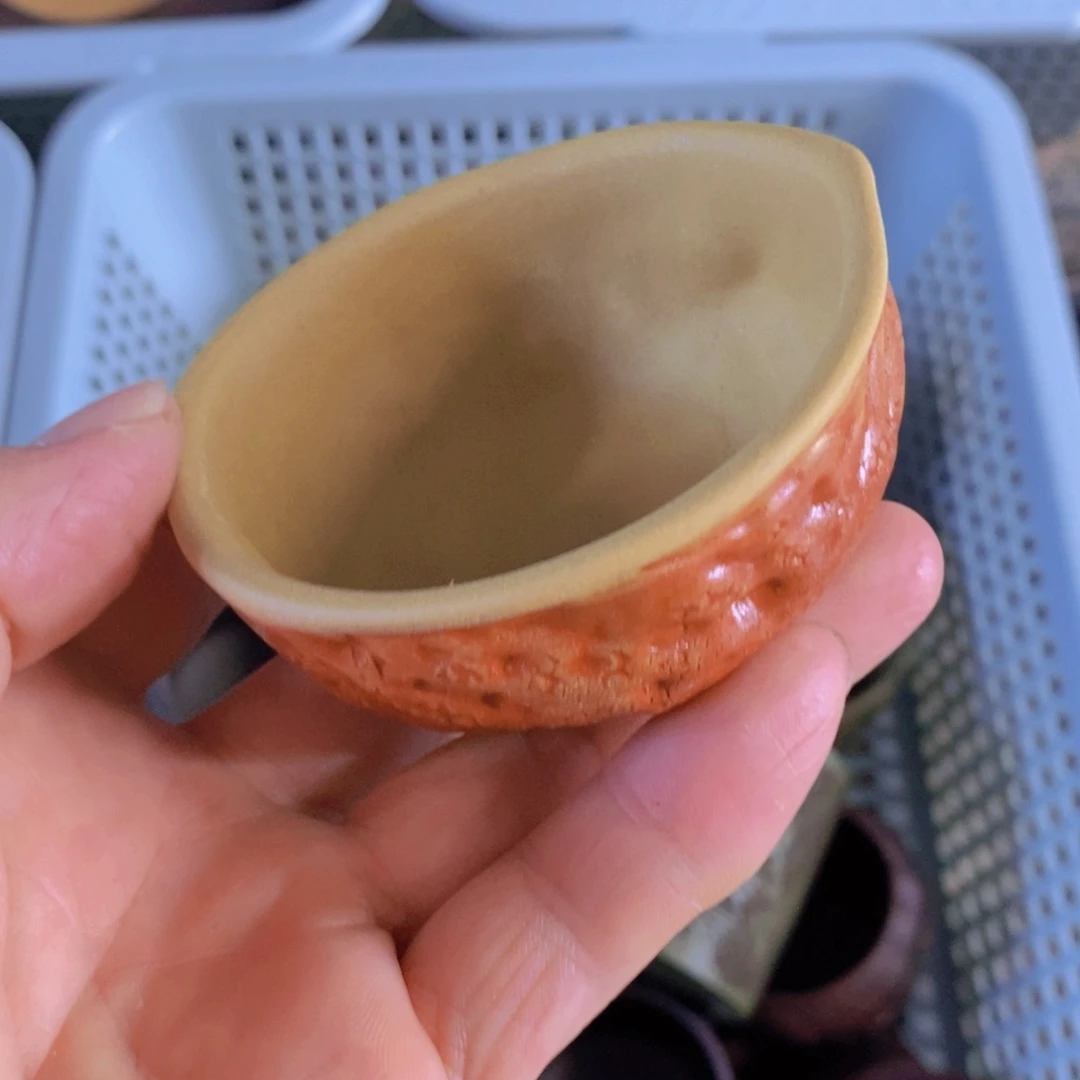 茶杯绿泥紫砂紫砂