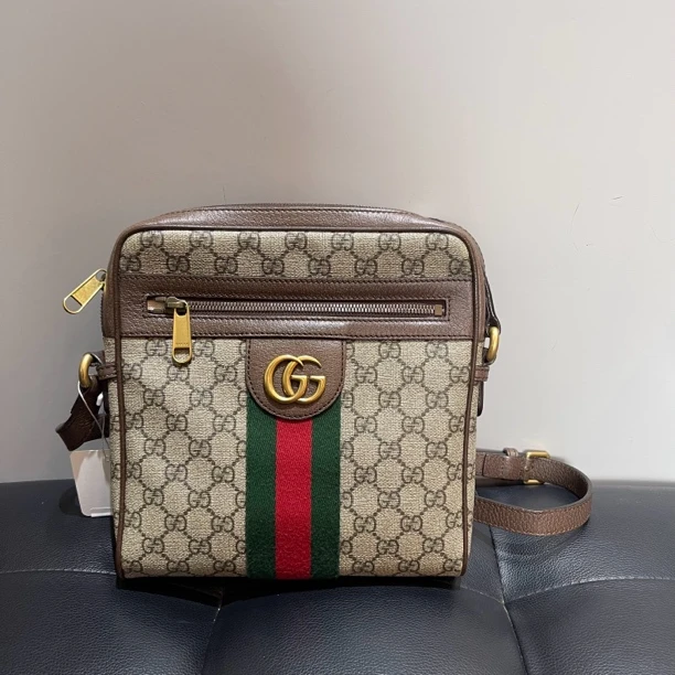 95新 GUCCI/古驰 Gucci古驰老花单肩斜挎包