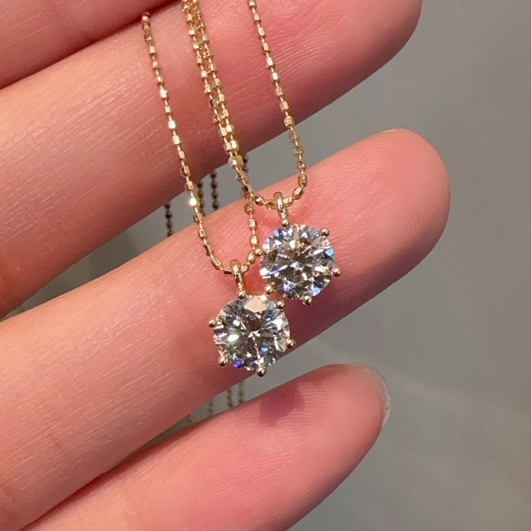 【小晗专属】六十分富贵版六爪钻石项链 时尚百搭经典 多样性发一