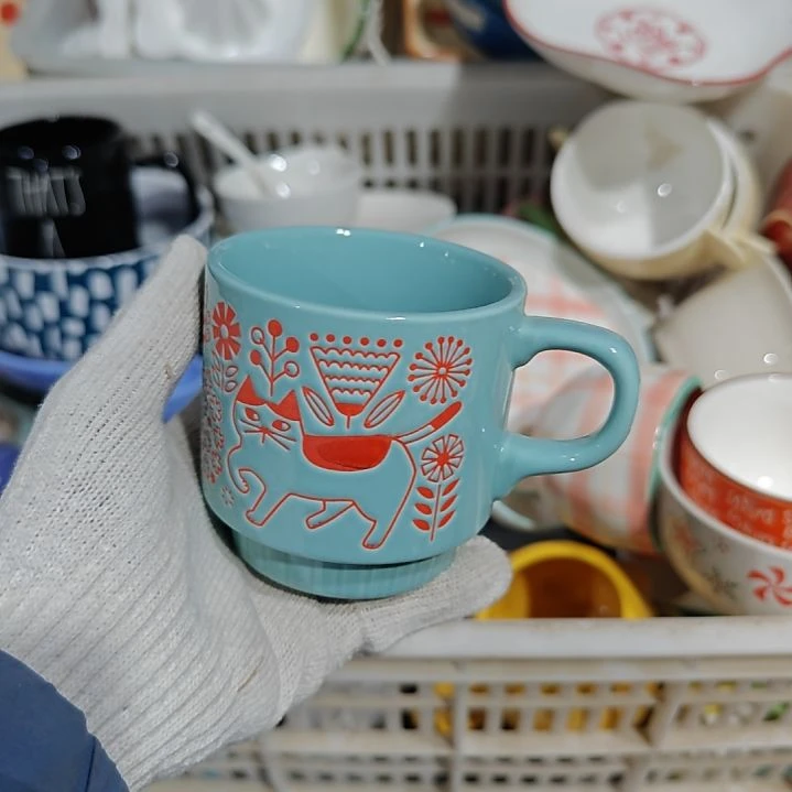 杯陶瓷杯碗盘微瑕疵介意慎拍