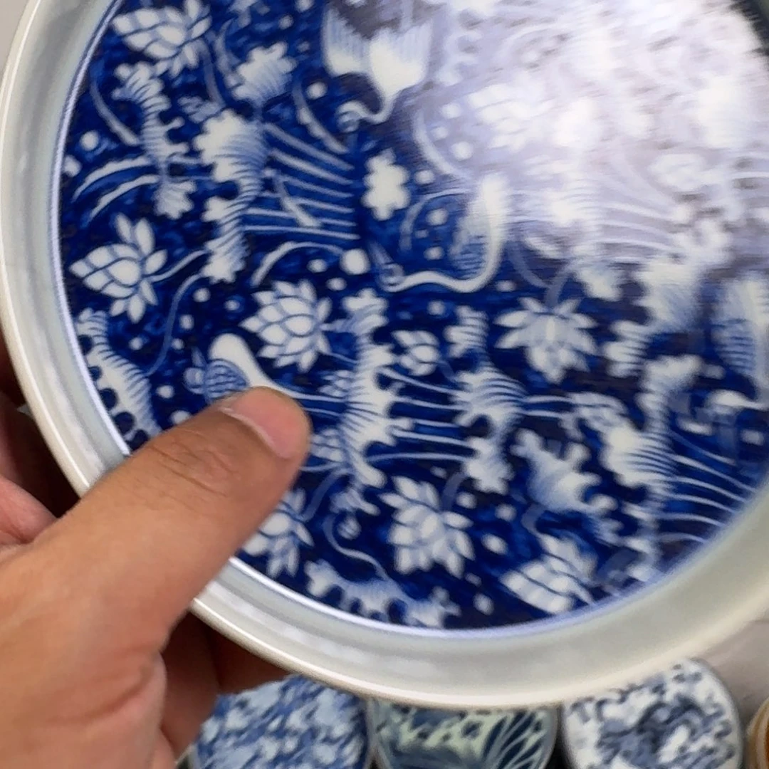 杯青花一路连科大壶承微瑕