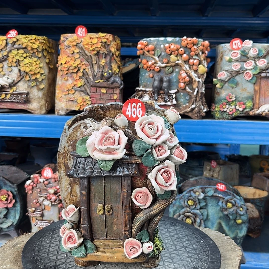 466号陶然花器手工花盆