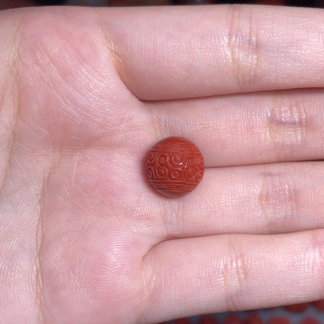 自***_南红玛瑙回纹珠未镶嵌