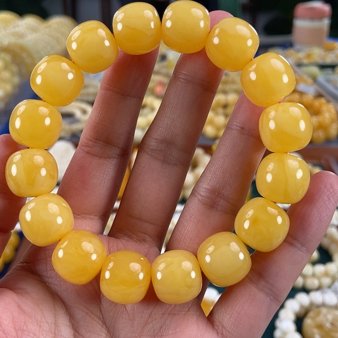 琥珀未镶嵌珠宝奇石15同料鸡油红老型32.8