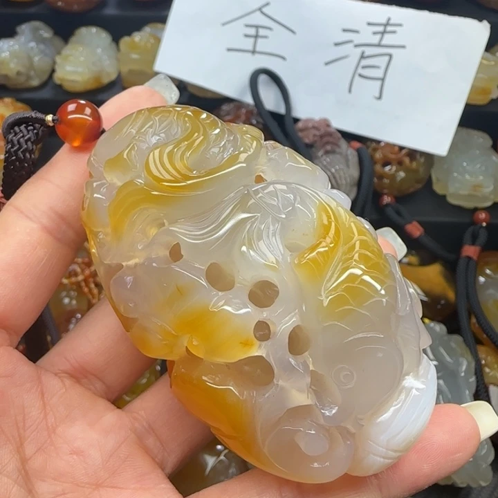 玛瑙/玉髓合金摆件