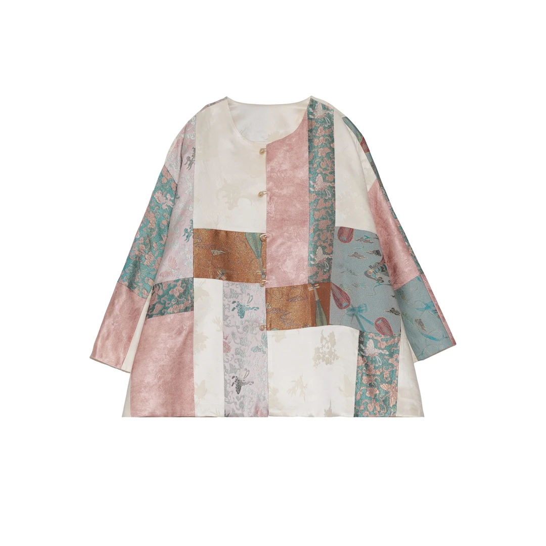 绣梦  春季新款桑蚕丝手工刺绣外套 PM-1109