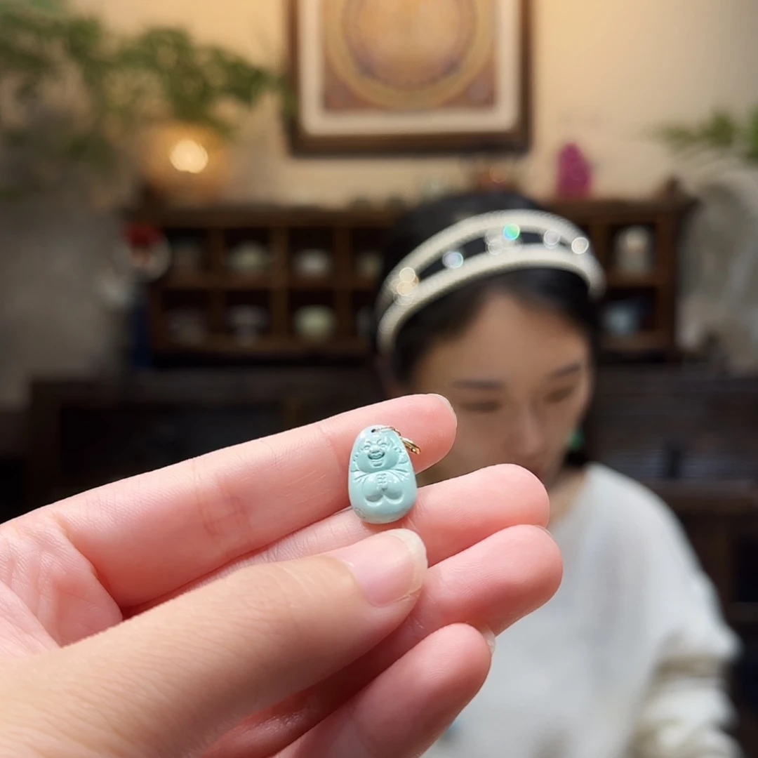 佳***佳绿松石未镶嵌吊坠(不含链)