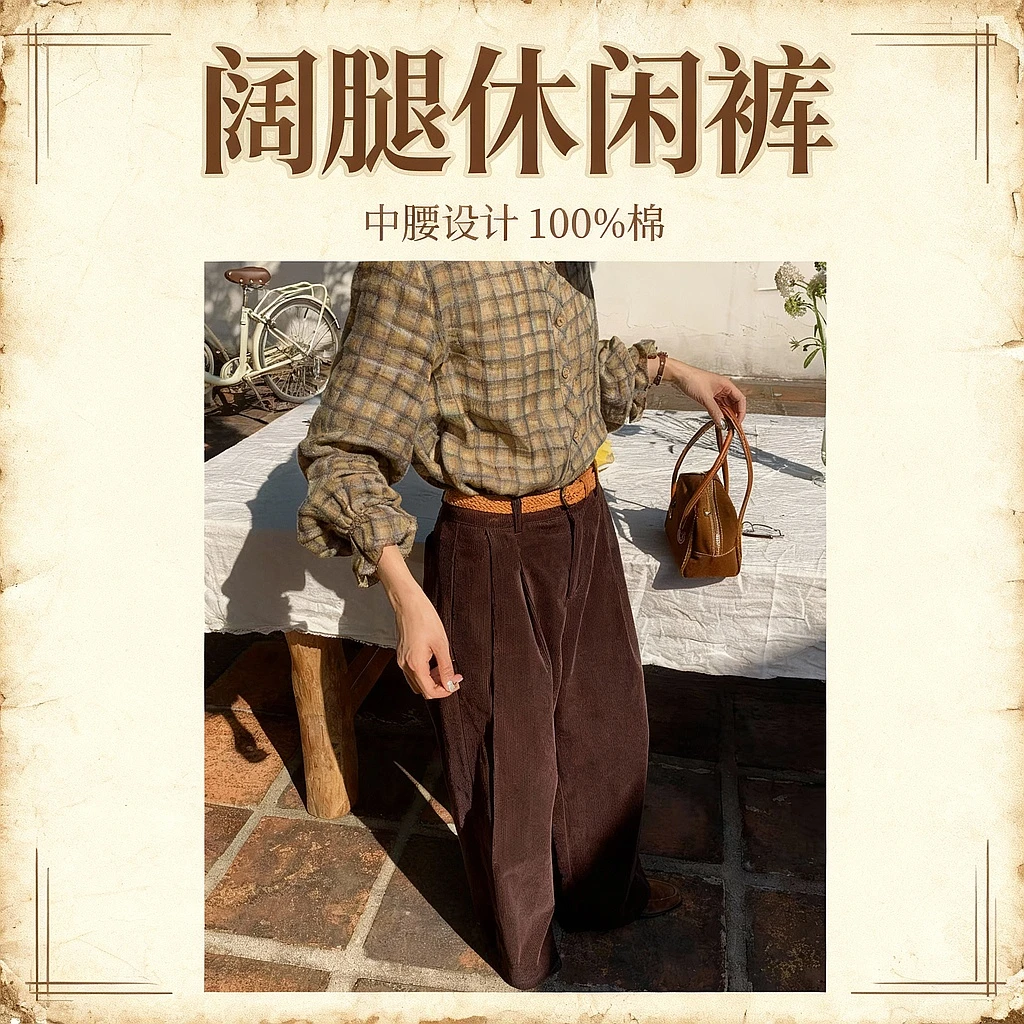 秋屿moment 百搭休闲通勤阔腿休闲裤（建议套洗衣袋 轻柔模式哦）