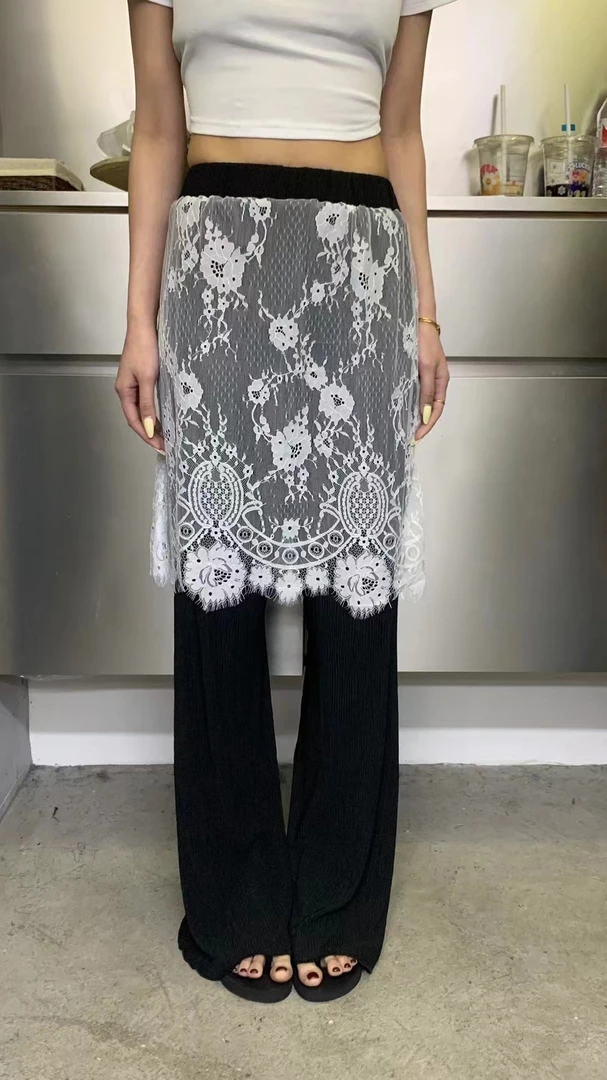 about ins（88109#福）小众设计感舒适裤子（腰围62 裙长103）