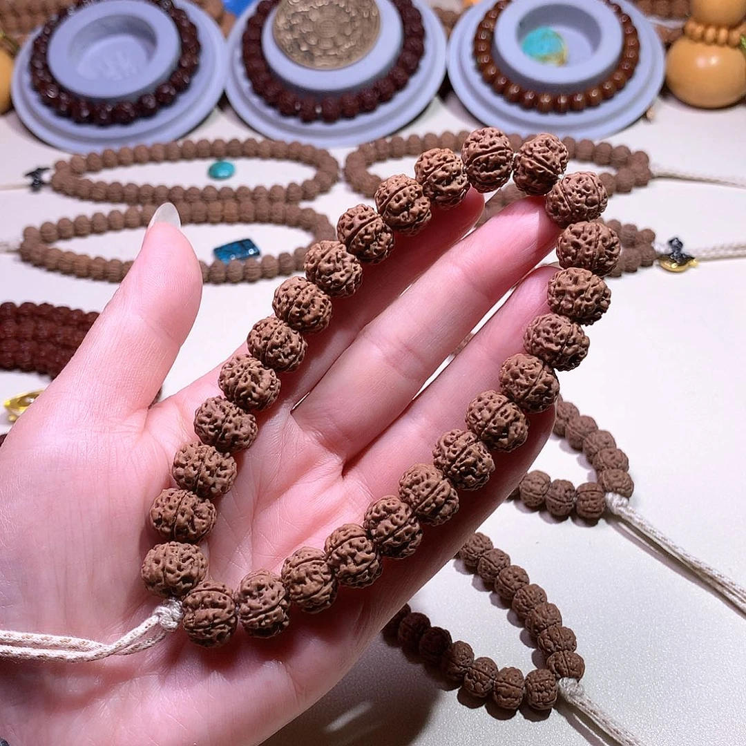 吊坠文玩核桃凹底梅花