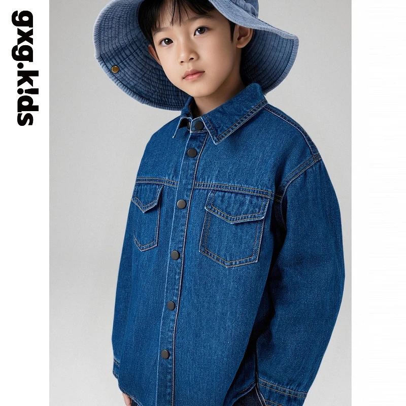 gxg kids长袖男女通用春秋季长袖衬衫时尚休闲KGD3E934983