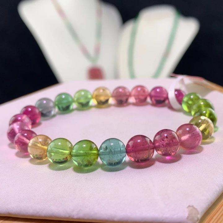 双色碧玺手链未镶嵌