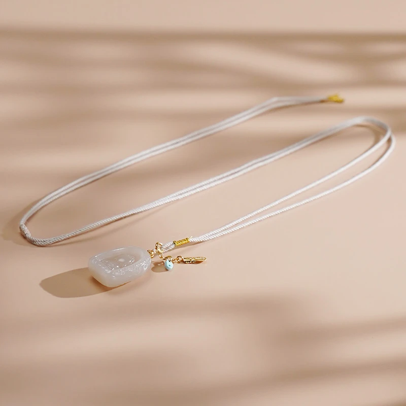 L【安安】【锁如意】【织一梦】【cai娘娘】和田玉百搭简约吊坠多样性发一