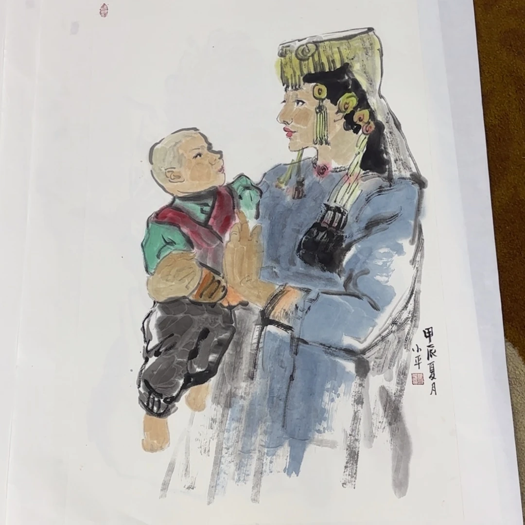 国画国画小萍老师作品刘