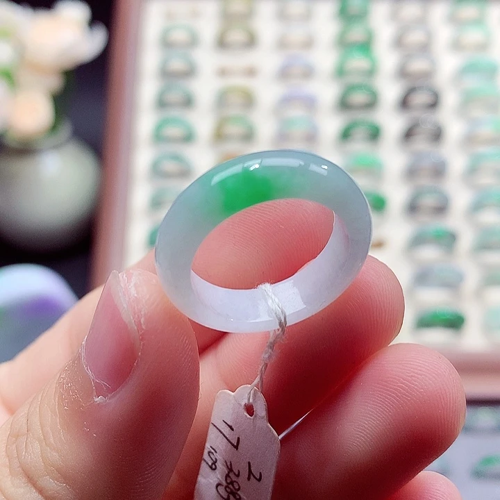 翡翠未镶嵌戒指17号