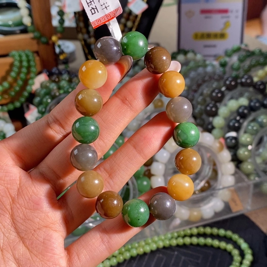 和田玉未镶嵌手链