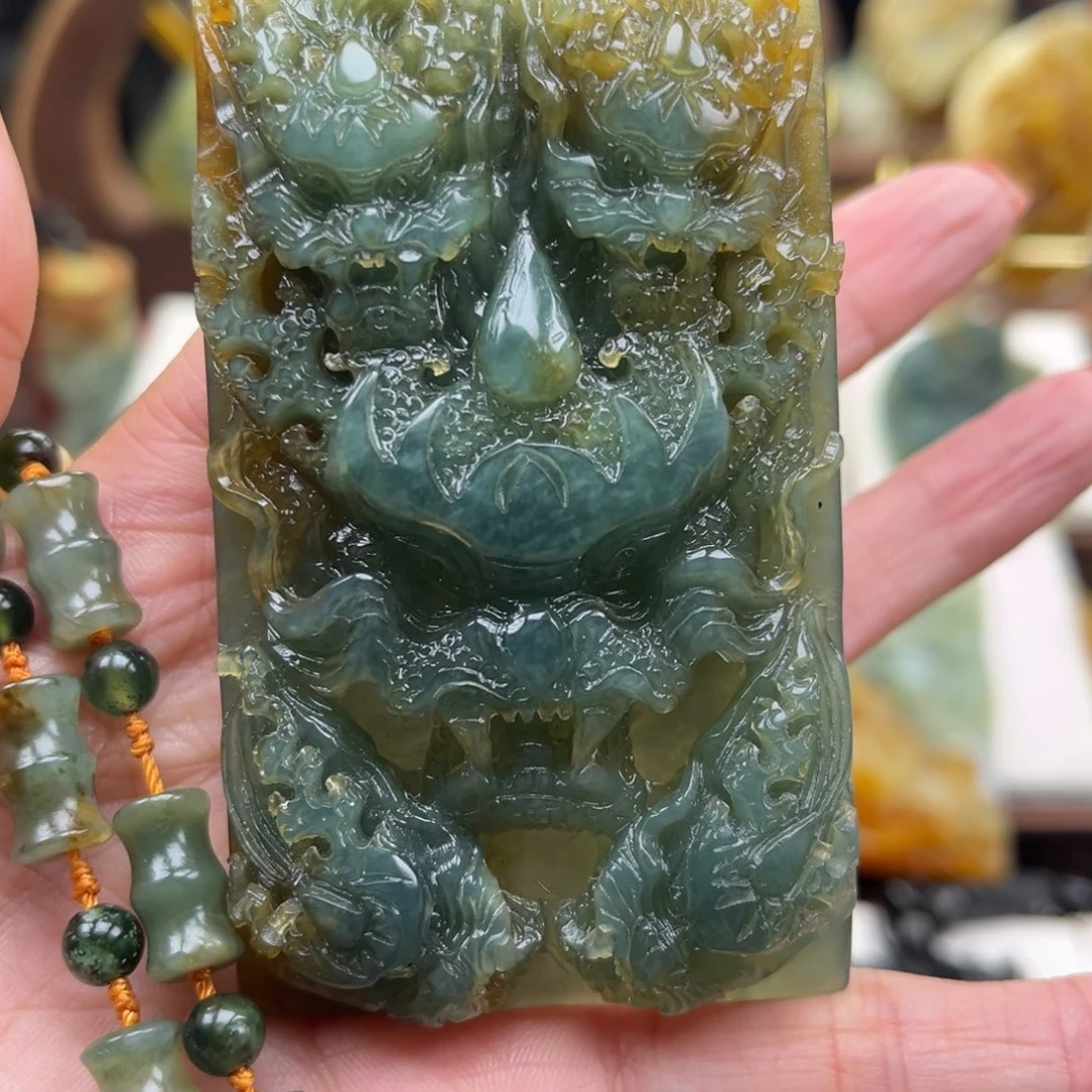 岫玉未镶嵌挂件挂件