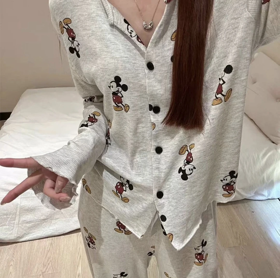 【大吉】(八号链接) 春季新款莫代尔棉甜美睡衣套装爆款家居服