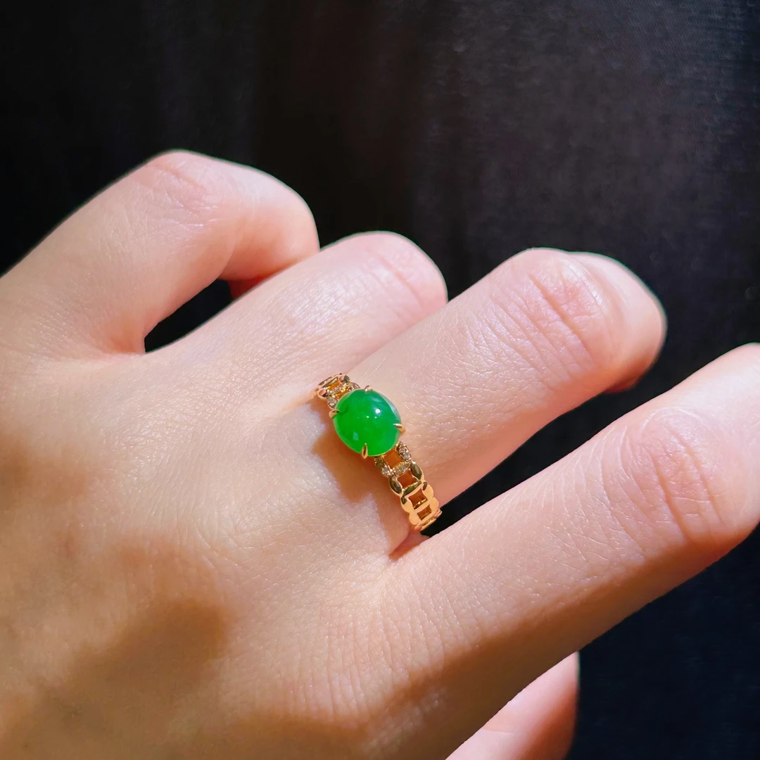 18K金翡翠戒指-FC177