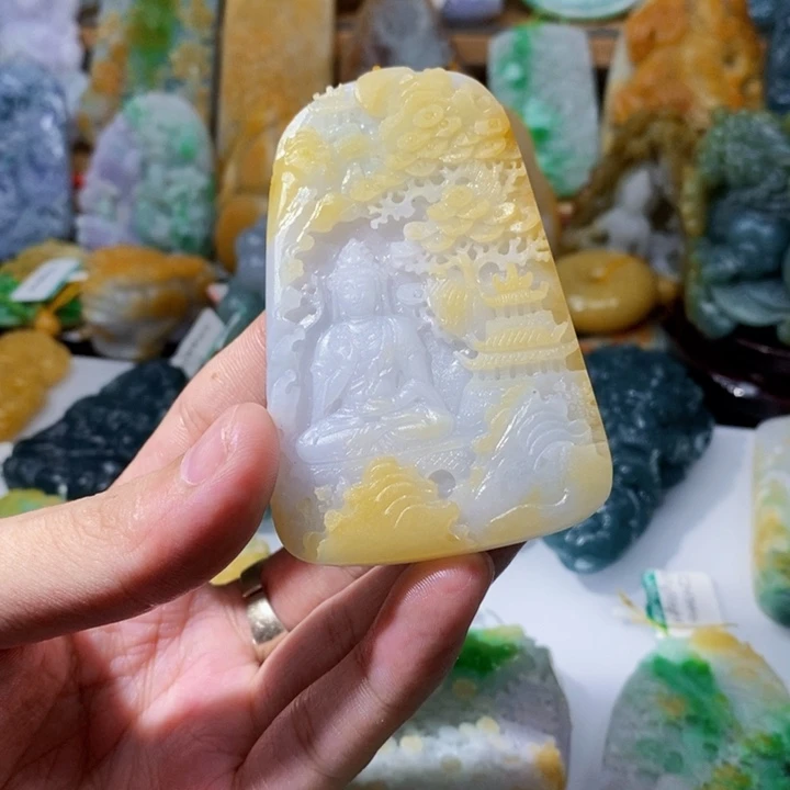 定制翡翠未镶嵌哦**豁