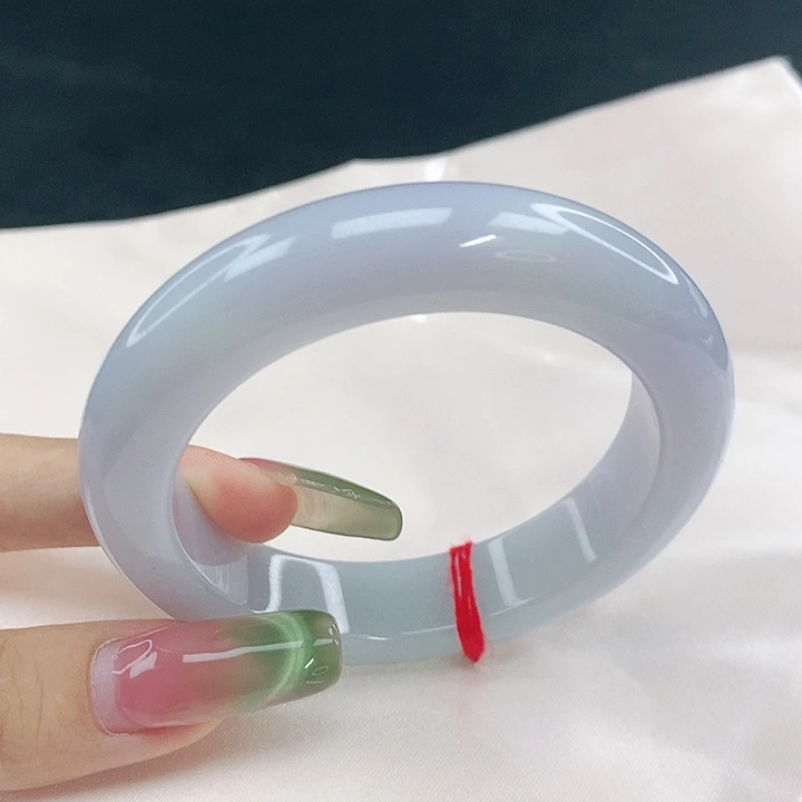 翡翠未镶嵌手镯圈53.7，79034