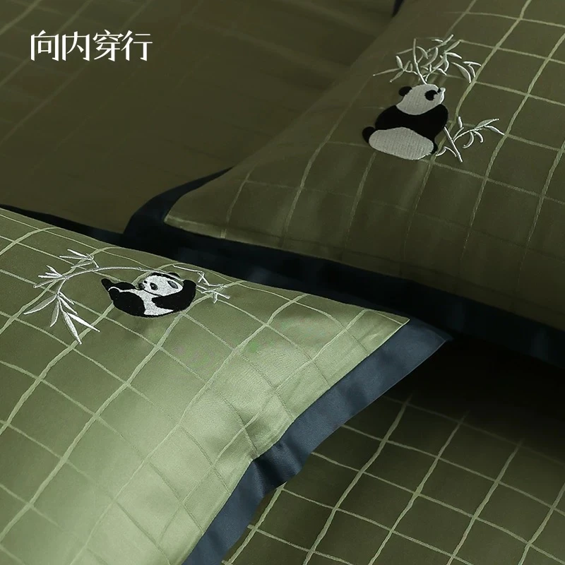 六元子 微单 熊猫抱 工厂高端 应季 床上用品 四件套