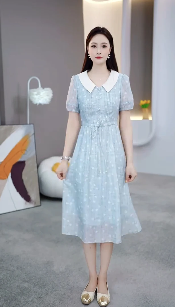 [依铭服饰] KK789 #  2025 夏季  减龄 收腰 显瘦  连衣裙