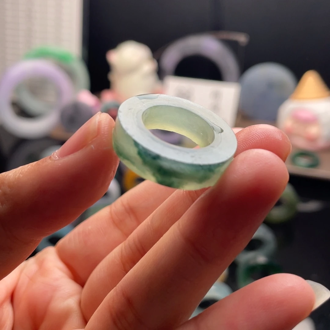 定制翡翠未镶嵌  江南烟雨