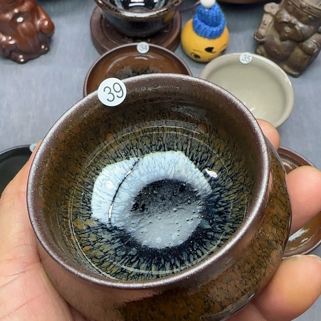 沙***洲茶盏印春堂柴烧建盏
