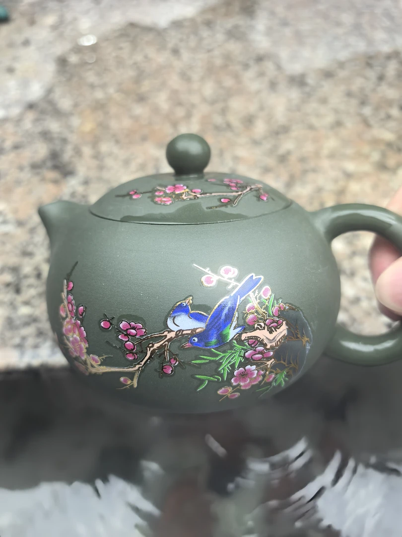 【闪购商品】本山绿泥喜上眉梢西施壶E
