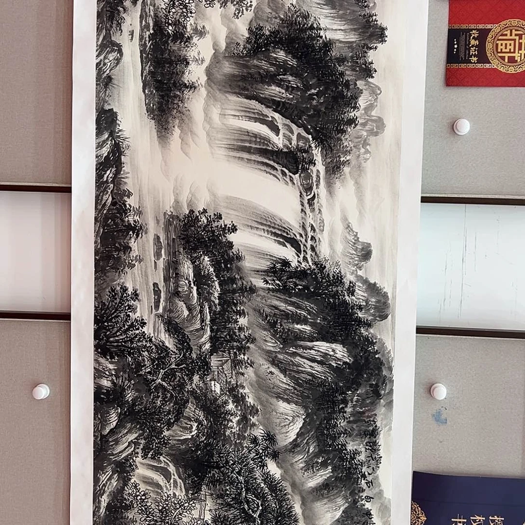 国画崔晓军国画作品带证件资料