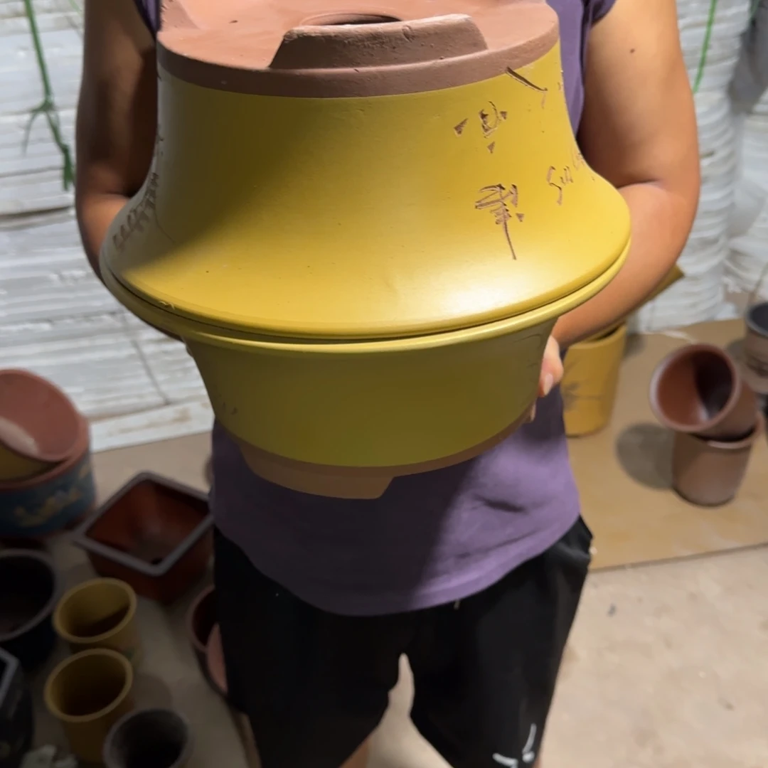 紫砂花盆瑕疵和瑕疵