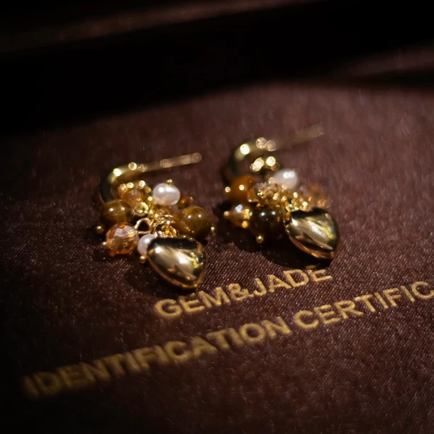 铜合金仿珍珠耳饰 【2969】周年珍藏英｜经典原标克拉款CrownFrett