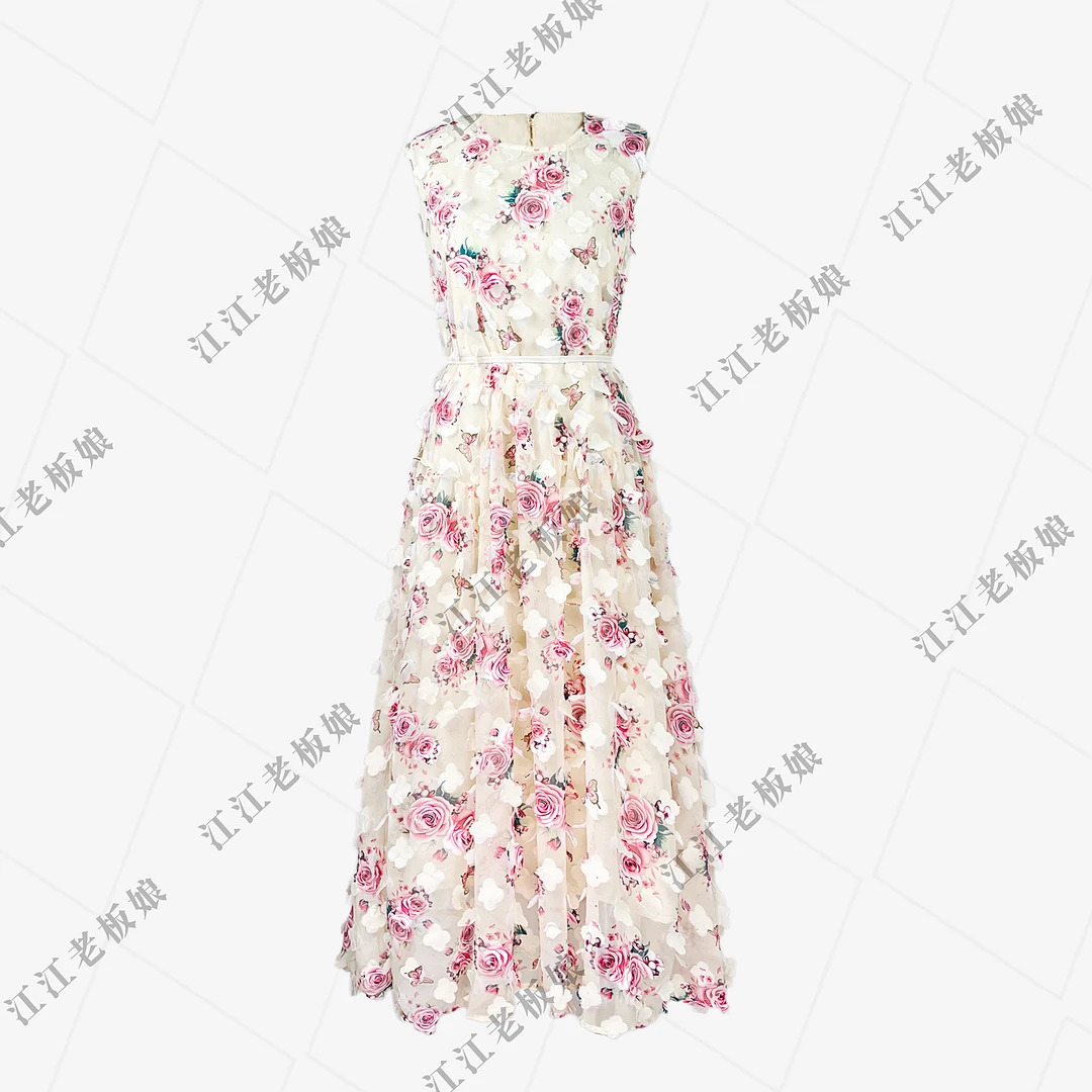 【厦厦】国风夏季新款无袖显瘦时尚连衣裙气质宽松Q1983