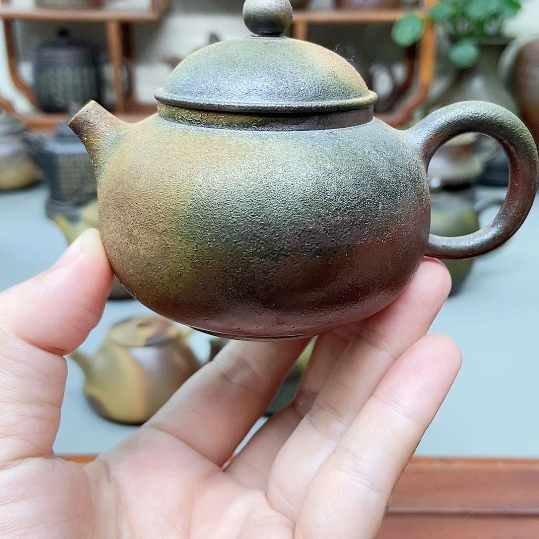 钦州坭兴陶柴烧茶壶