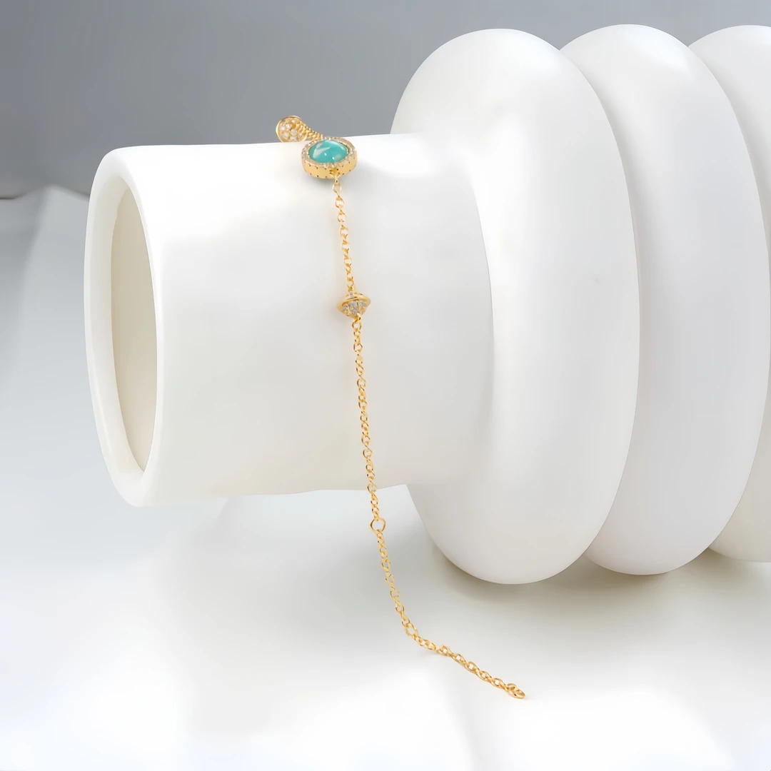 铜合金锆石手链 时尚百搭手链（链长15+4cm）