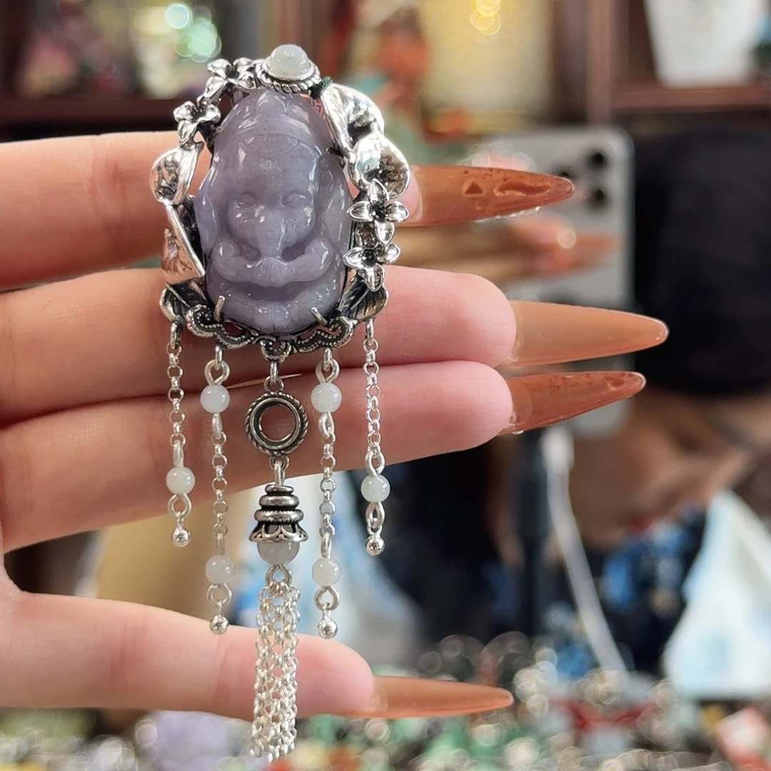 翡翠银S925镶嵌戒指