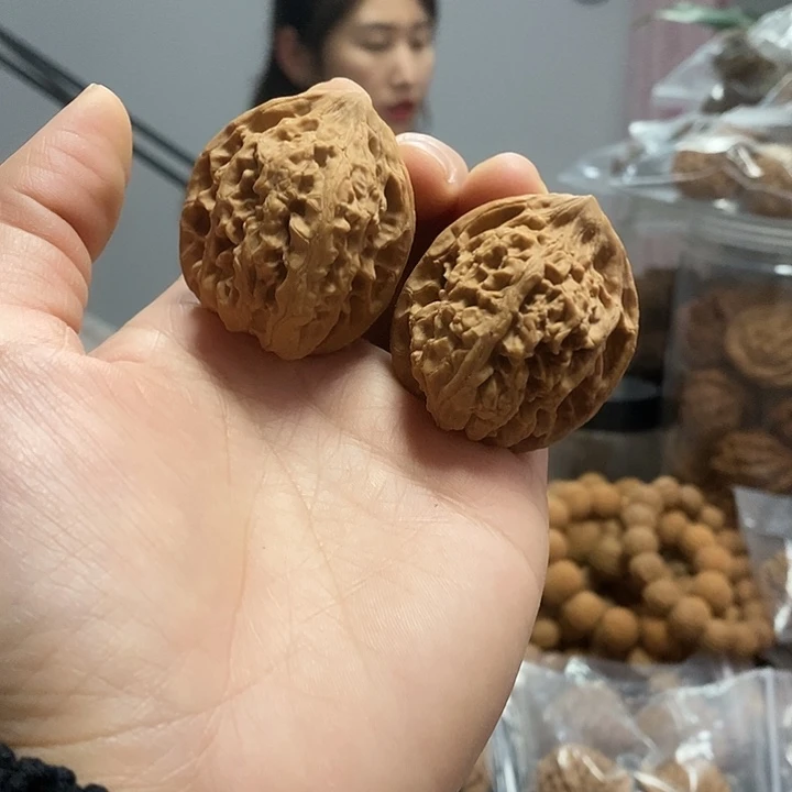 把件文玩核桃38红锦鲤小众
