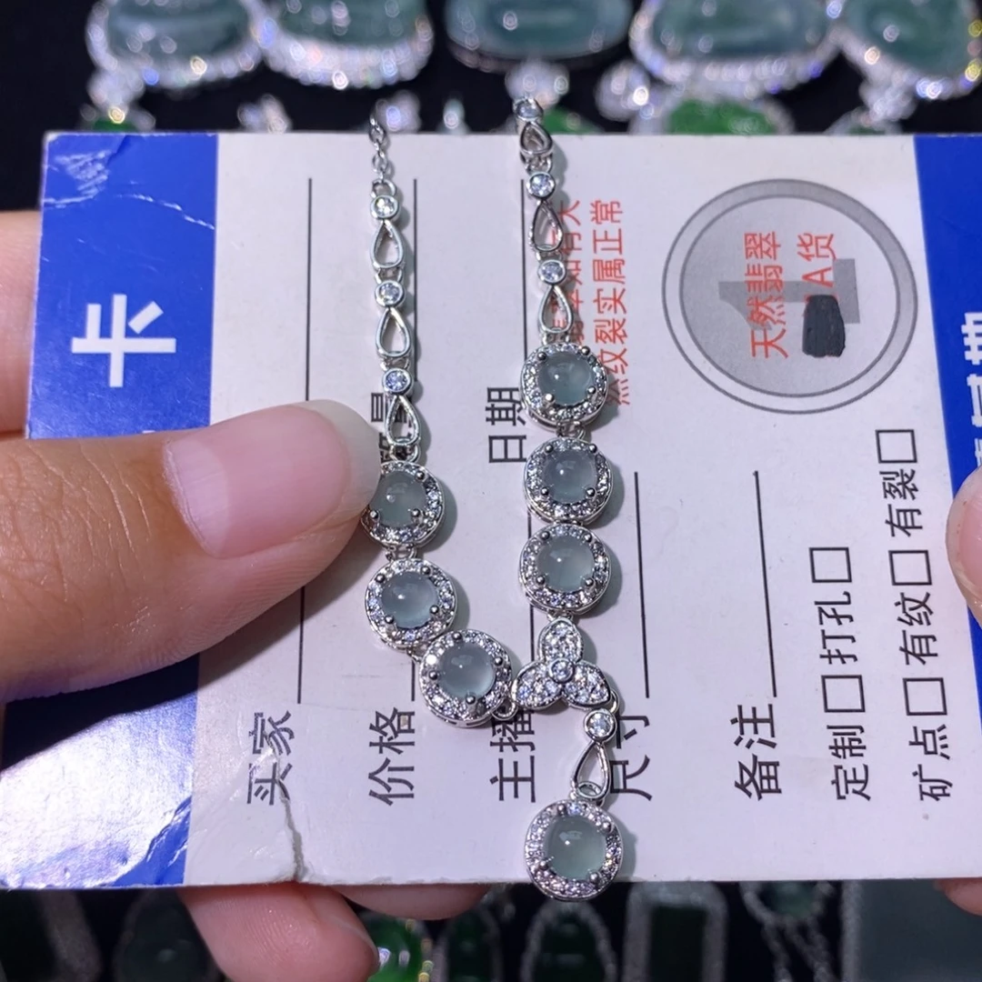 翡翠未镶嵌颈饰天然
