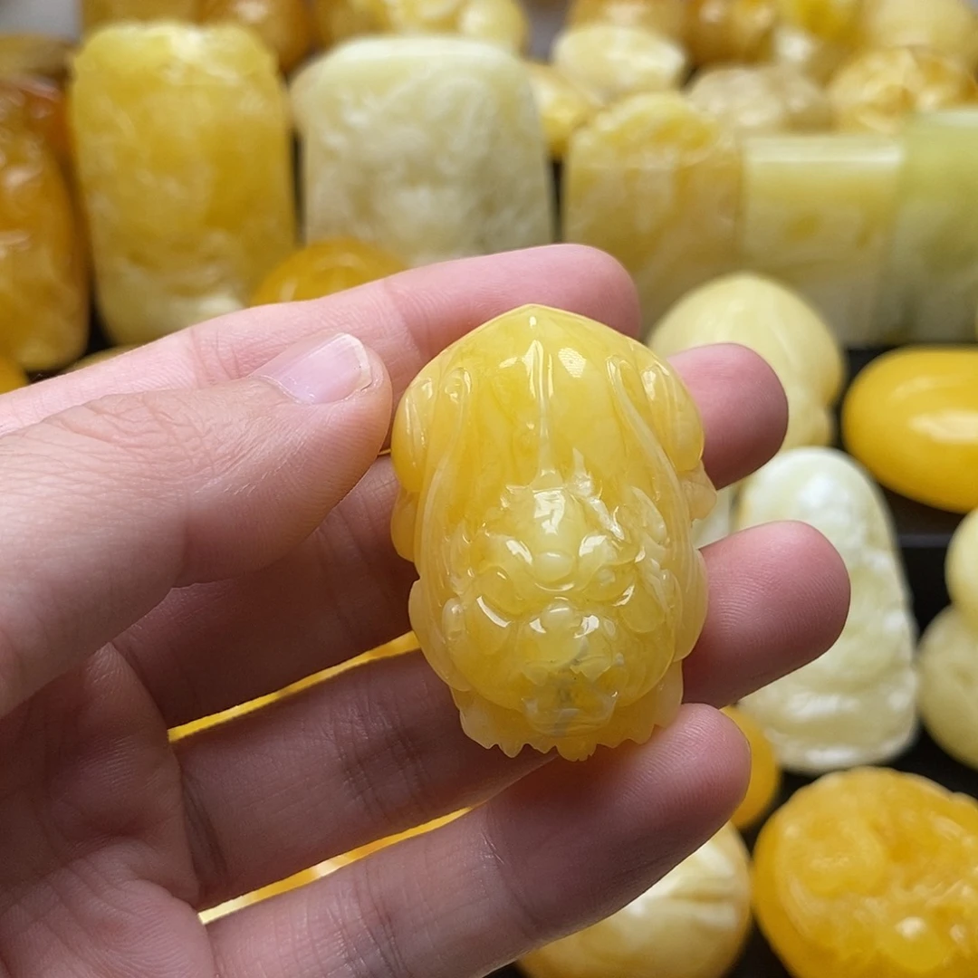 琥珀颈饰未镶嵌琥珀蜜蜡吊坠
