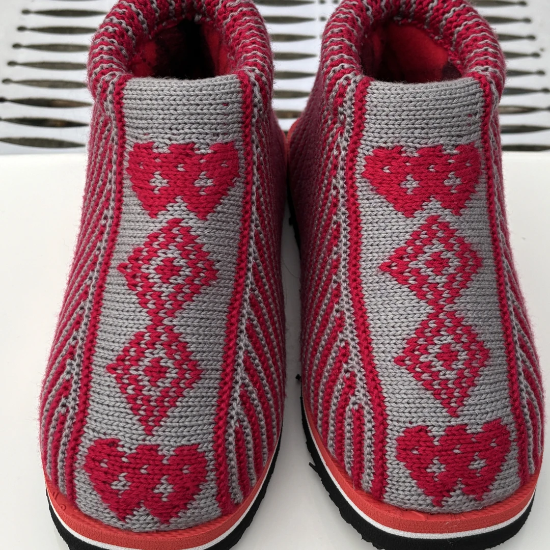 纯手工加绒加厚飞机邦棉鞋，毛线保暖防滑耐磨