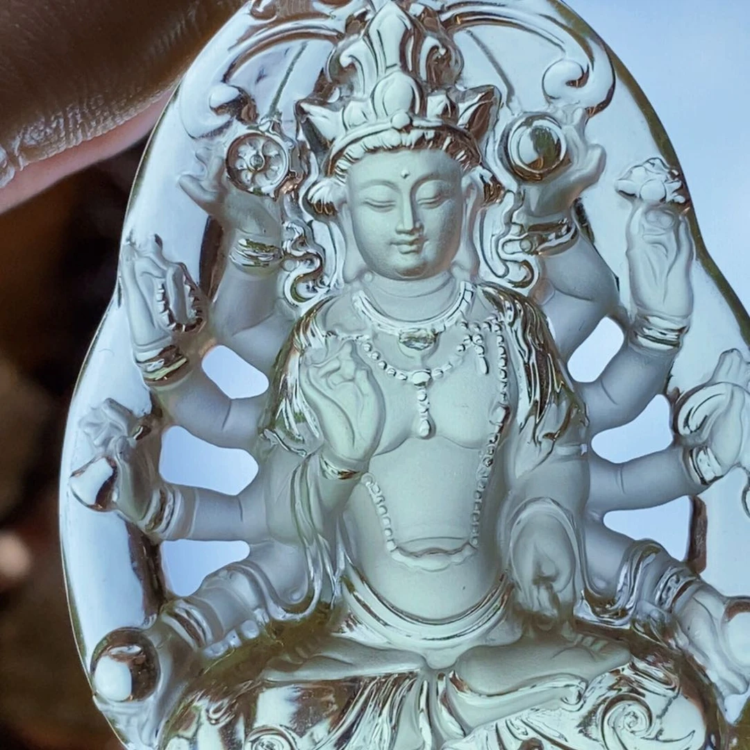 水晶颈饰未镶嵌光***事吊坠