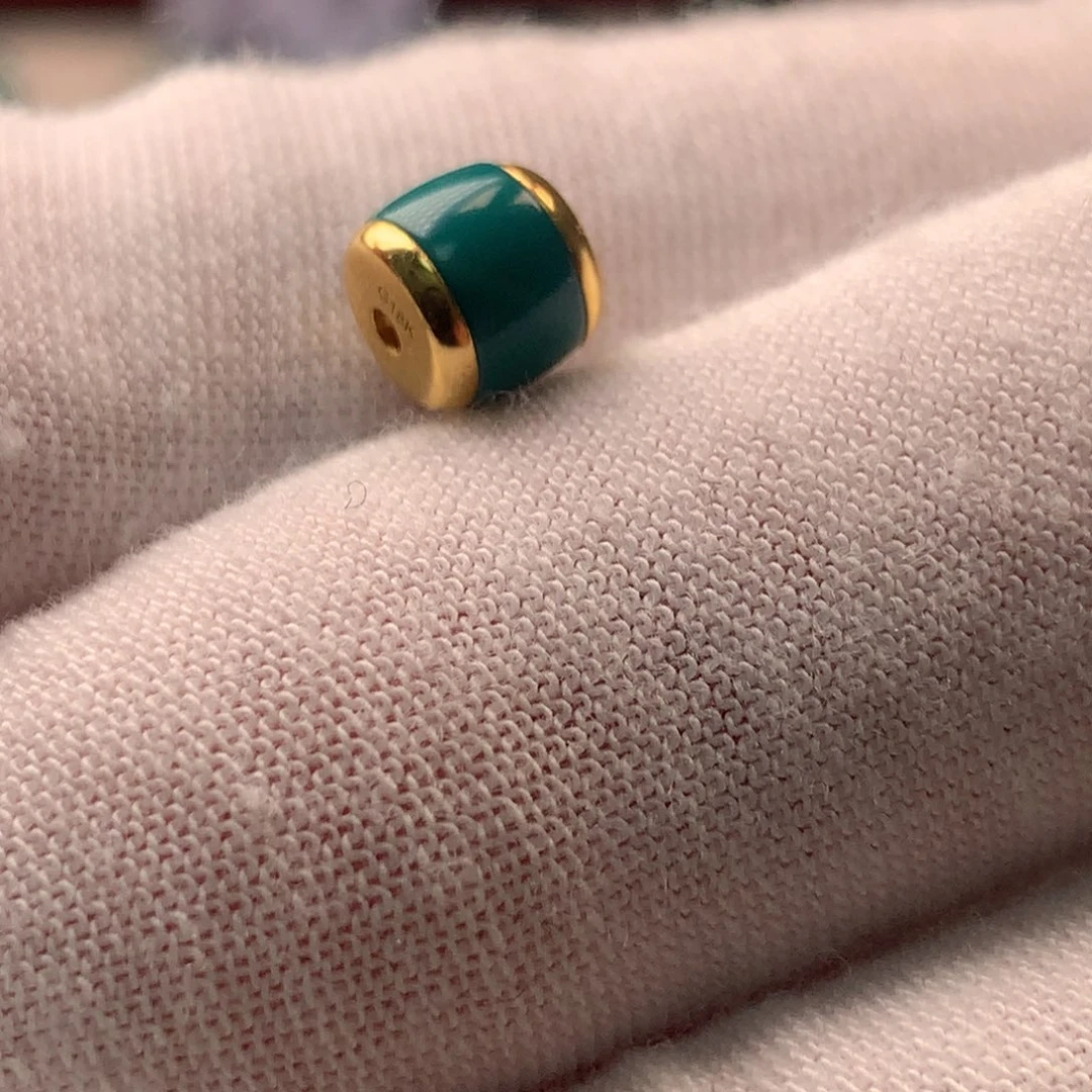 绿松石18K金镶嵌配饰