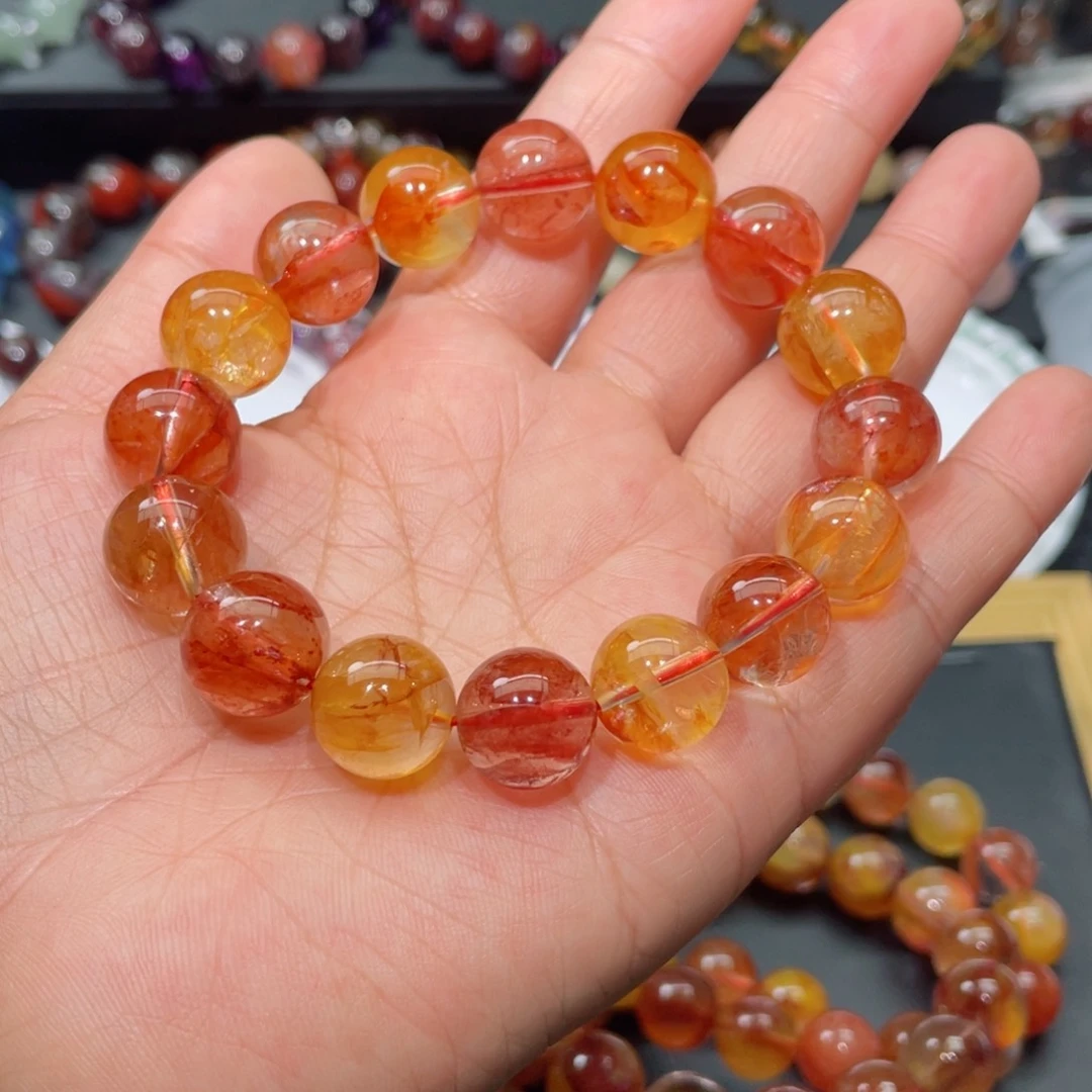 水晶手链未镶嵌K***o浇花手链，晶体通透